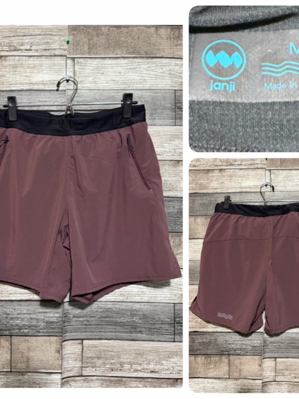 Janji Lined Athletic Shorts Men’s M Purple Ish Performance (Inseam 7.5) READ